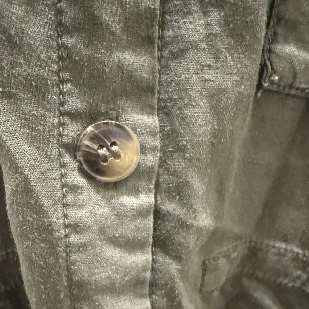 We the Free. Day Drifter Utility Shirt. Vintage Faded Green. Line Blend Small. - Picture 10 of 16